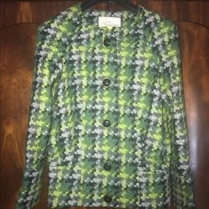 Anthropologie Leifsdottir coat blue grn mosaic 4